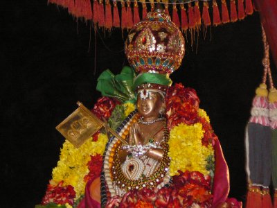 Swami during night Thiruveedhi Purappadu.JPG