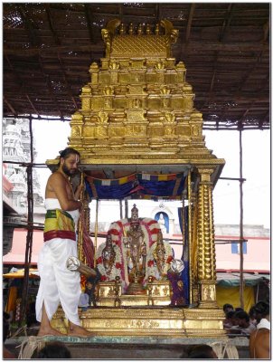 6th day -Parthasarathi in punyakOti vimanam.jpg