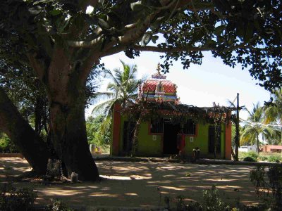 view of small and compact temple