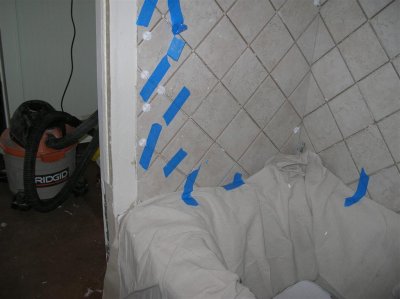 We use blue masking tape like McGyver uses duct tape!