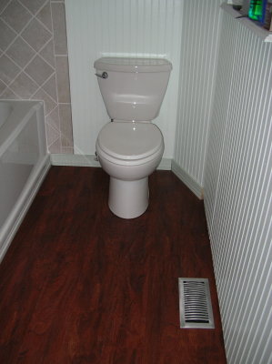 Glamor shot of the new toilet...