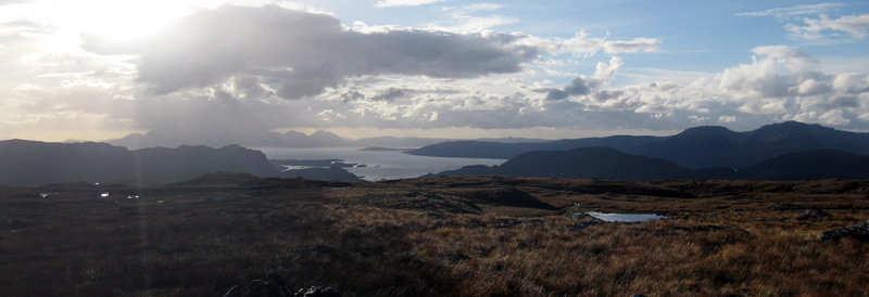 Oct 10 Above Loch Carron looking to Skye