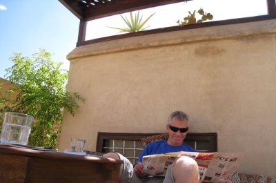 Relaxing on the Riad roof