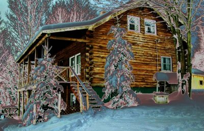 Vermont Cabin in December