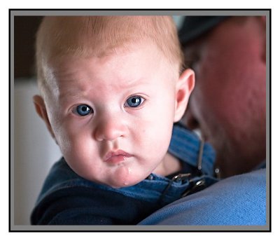 My grandson and son.