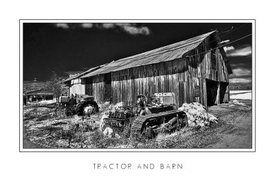 Tractor and Barn