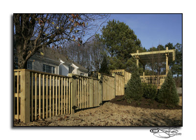 Rear Corner Security Fence/Gate