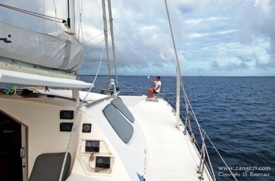 Approaching Nuku'alofa, Tonga