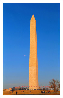 Washington Memorial & The Moon
