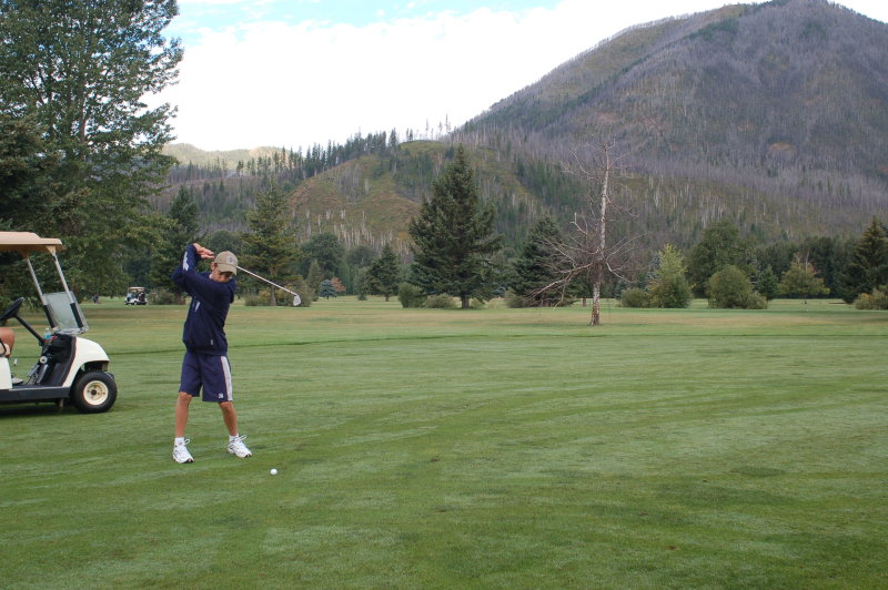 Golfing at West Glacier