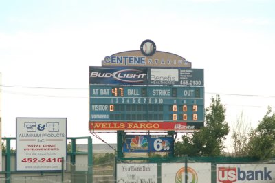 'Centene Stadium' Scoreboard