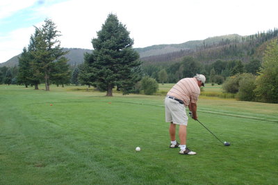 Golfing at West Glacier