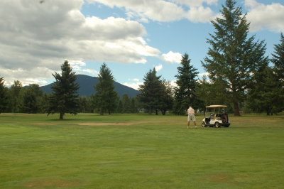 Golfing at West Glacier