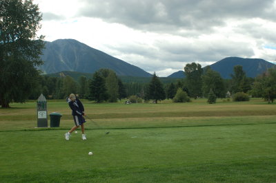 Golfing at West Glacier