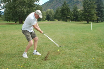 Golfing at West Glacier