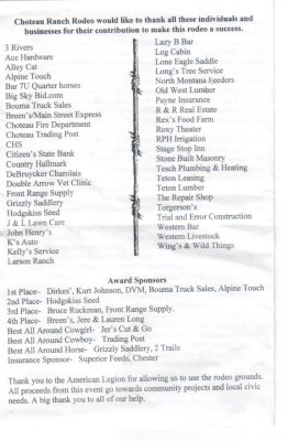 Choteau Ranch Rodeo