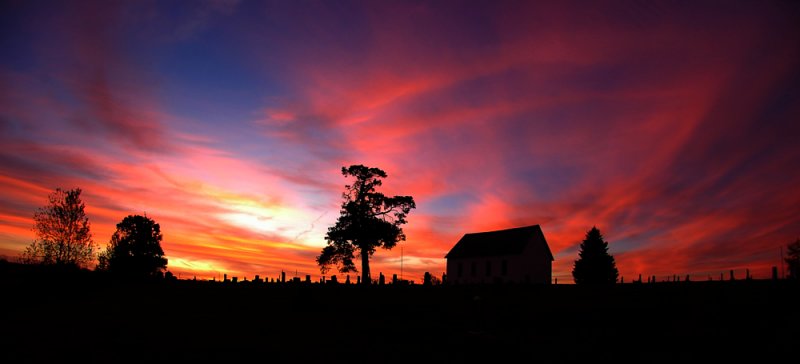 Fall Sunrise at the Old Brick Church