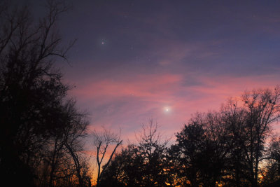 Jupiter & Venus in Late Twilight
