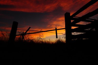 Fence Corner Sunset