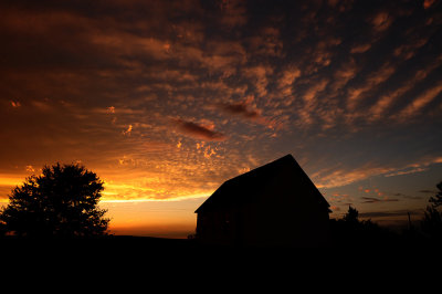 Mt. Zion Church with Sunset
