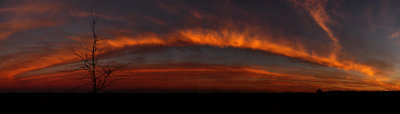 Remarkable Sunset Cloud Formation