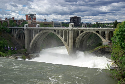 Lower Spokane Falls -- Monroe Street Bridge