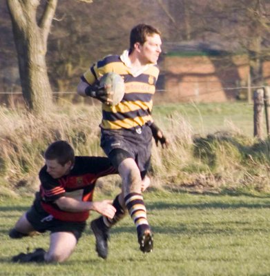 Knaresborough centre farts his way out of attempted tackle