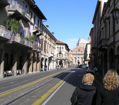 The Basilica of St. Anthony at the end of Via Beato Luca Belludi