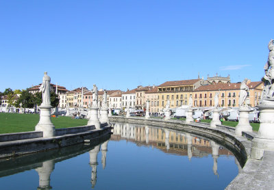 The moat surrounding the Prato