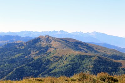 Looking south, around dead mans hill