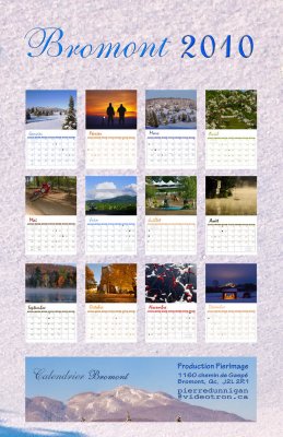 Calendrier Bromont 2010