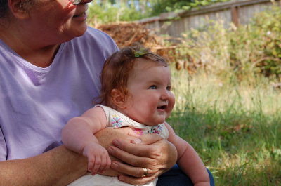 Dad's blowing bubbles