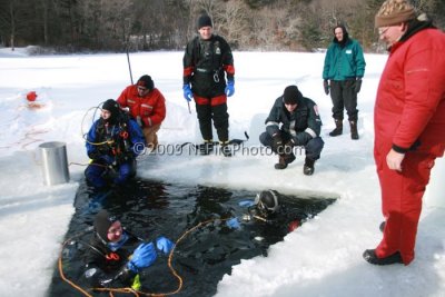 02/05/2009 Ice Diver Drill Hanson MA