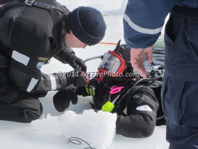 02/14/2011 PCTRT Ice Dive Drill Hanson MA