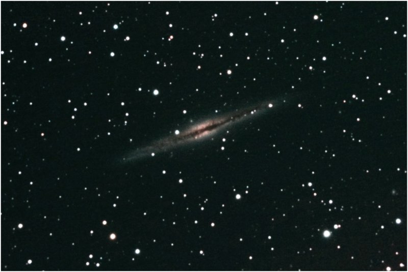 Edge-on Galaxy NGC 891 in Andromeda