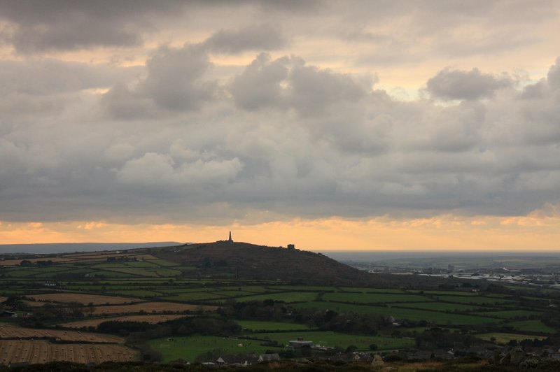View  towards Carn Brea from Carn Marth