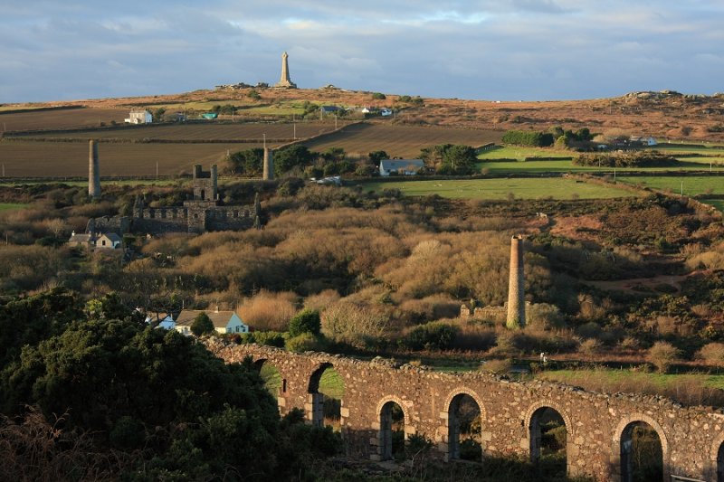 View from Carnkie to Carn Brea