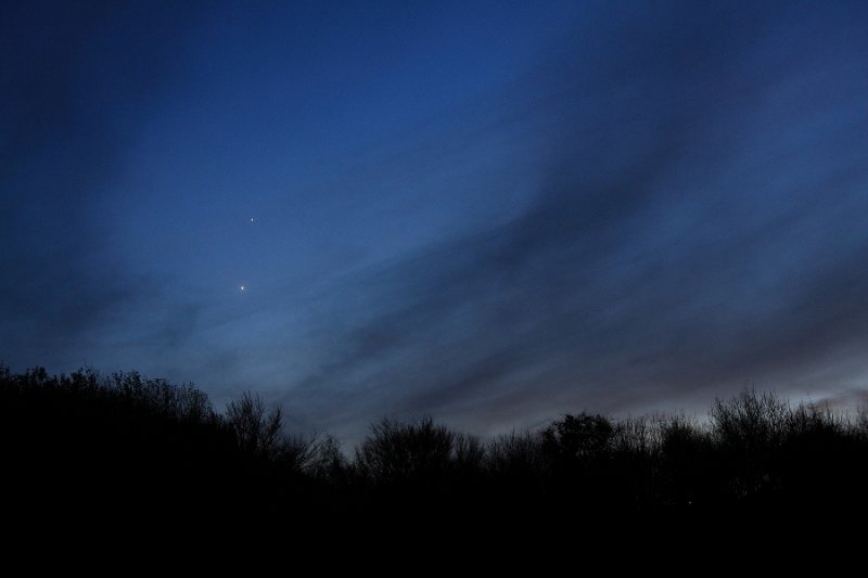 Venus, Jupiter & thin cloud