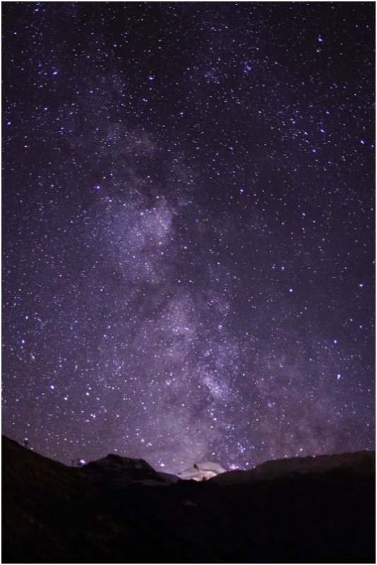 Summer Milky Way, seen from Saas Fee