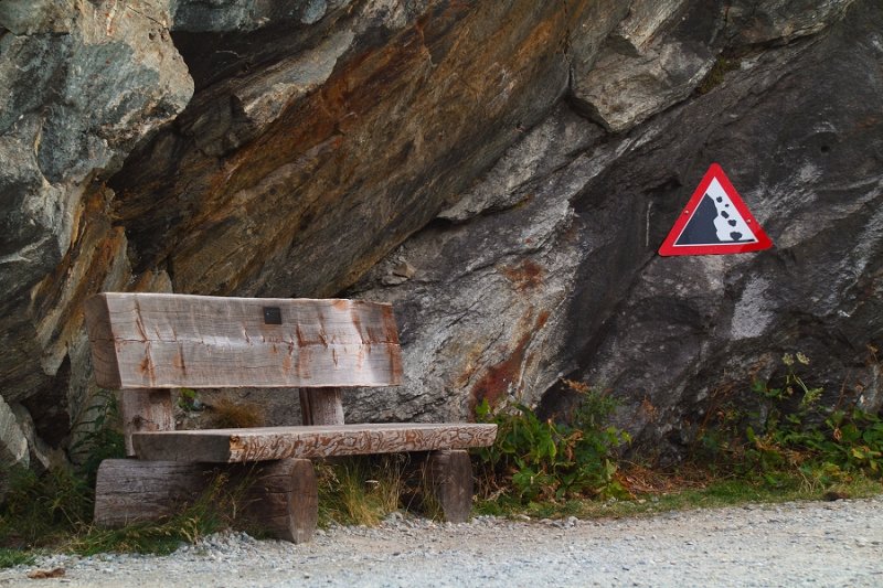 Have a sit down (but beware of rockfall)