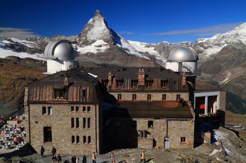 Gornergrat Observatory (3089m) and Matterhorn (4478m)