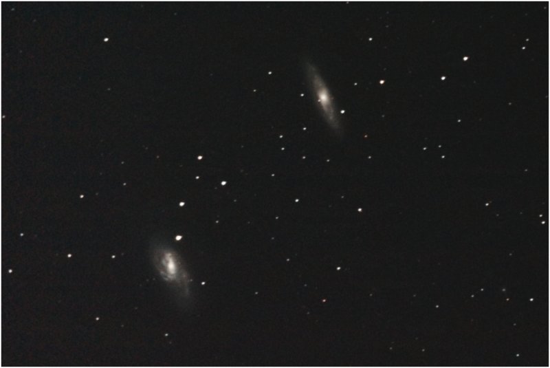 Galaxies M65 (top) and M66 in Leo