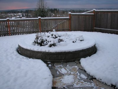Round snow planter!