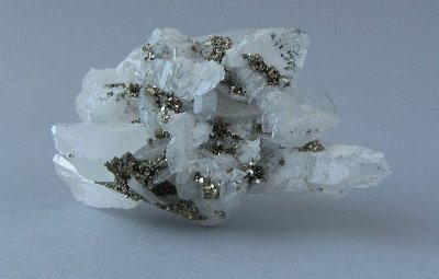 Pyrite on Quartz