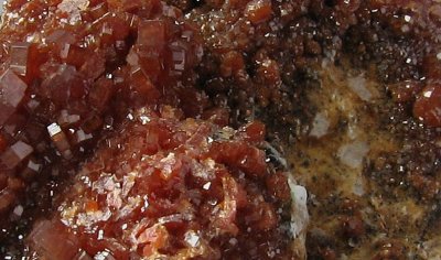 Vanadinite \  Matrix  Detail
