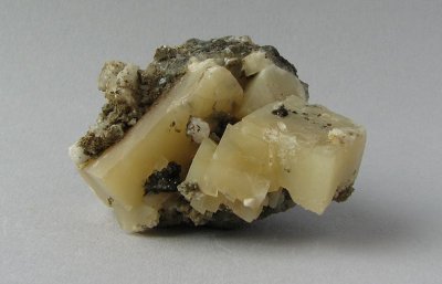 Calcite w/ Analcime