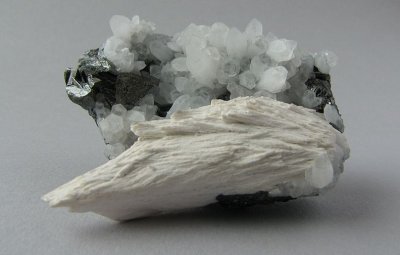 Calcite, Tetrahedrite, Quartz