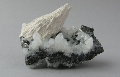Calcite, Tetrahedrite, Quartz