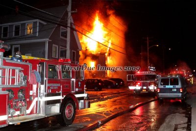 Southbridge MA - 4 Alarm Structure fire, 24 North St. - February 18, 2009