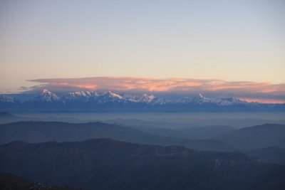 Morning light Himalaya-Nainital area